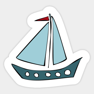 sailboat Sticker